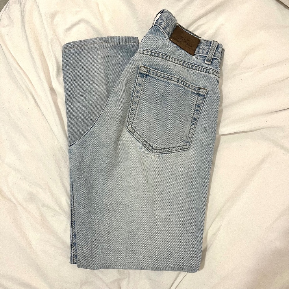 Vintage 1980s Calvin Klein Mom Jeans - Size 8 - Light Wash
